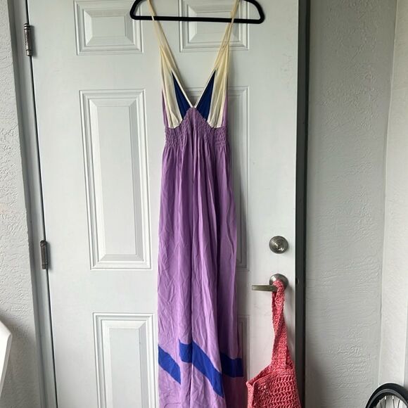 Beautiful Purple Maxi Dress - Summer Flowy Dress - One Size Fits ALL - NWOT - Picture 1 of 3